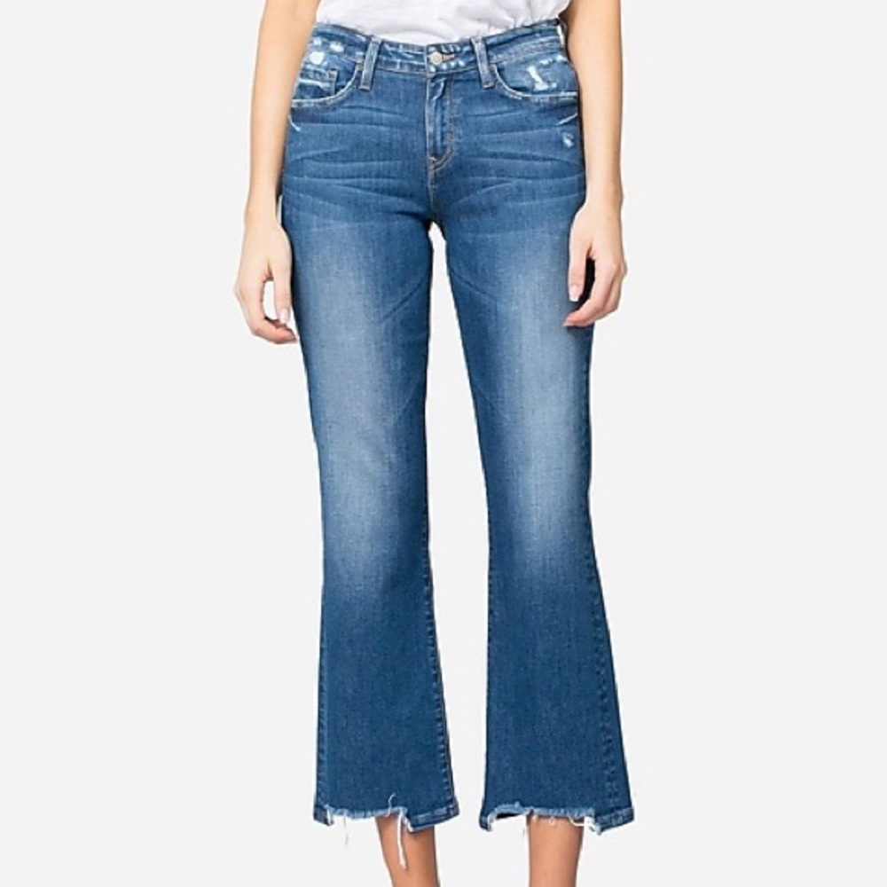 Flying Monkey cropped flared jeans